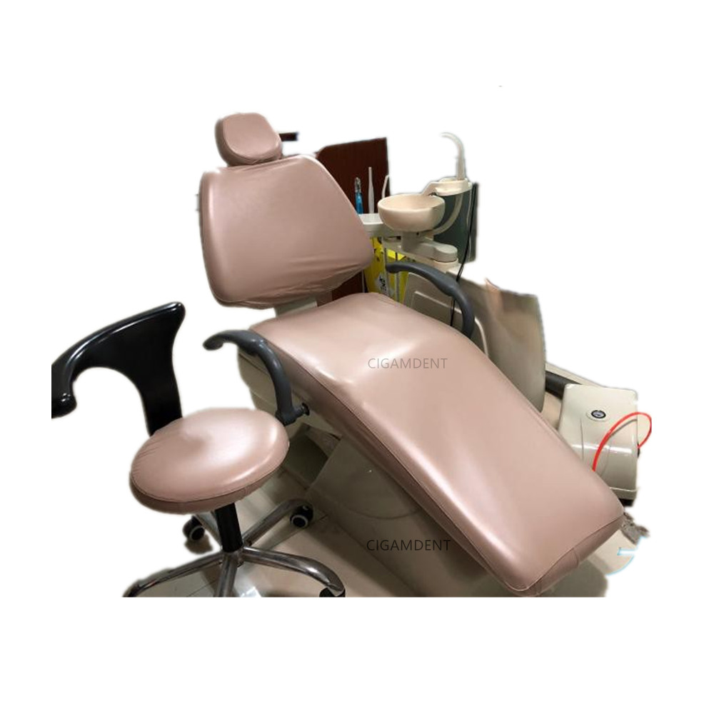 치과 유닛 의자 커버 시트 슬리브 의자 부품 보호대, 치과 의사 의자 쿠션 Pu 가죽 방수 카키